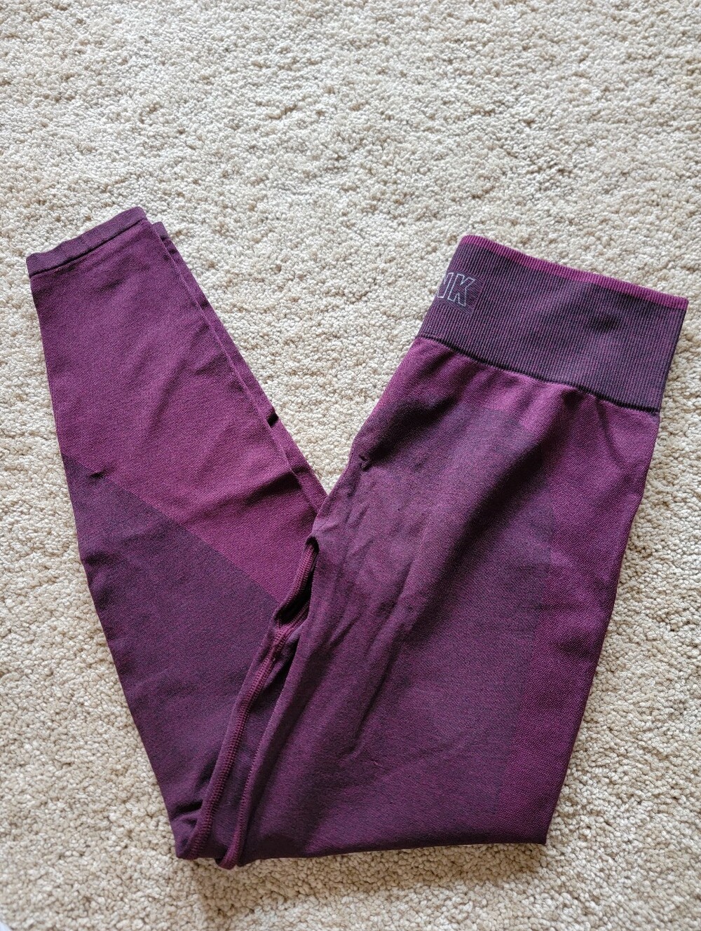 PINK Victoria Secret Seamless Leggings Purple Pink Gym Casual